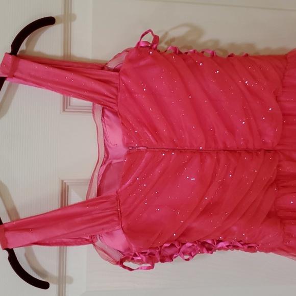 Pink Sparkle Prom or Graduation Dress - Picture 4 of 9